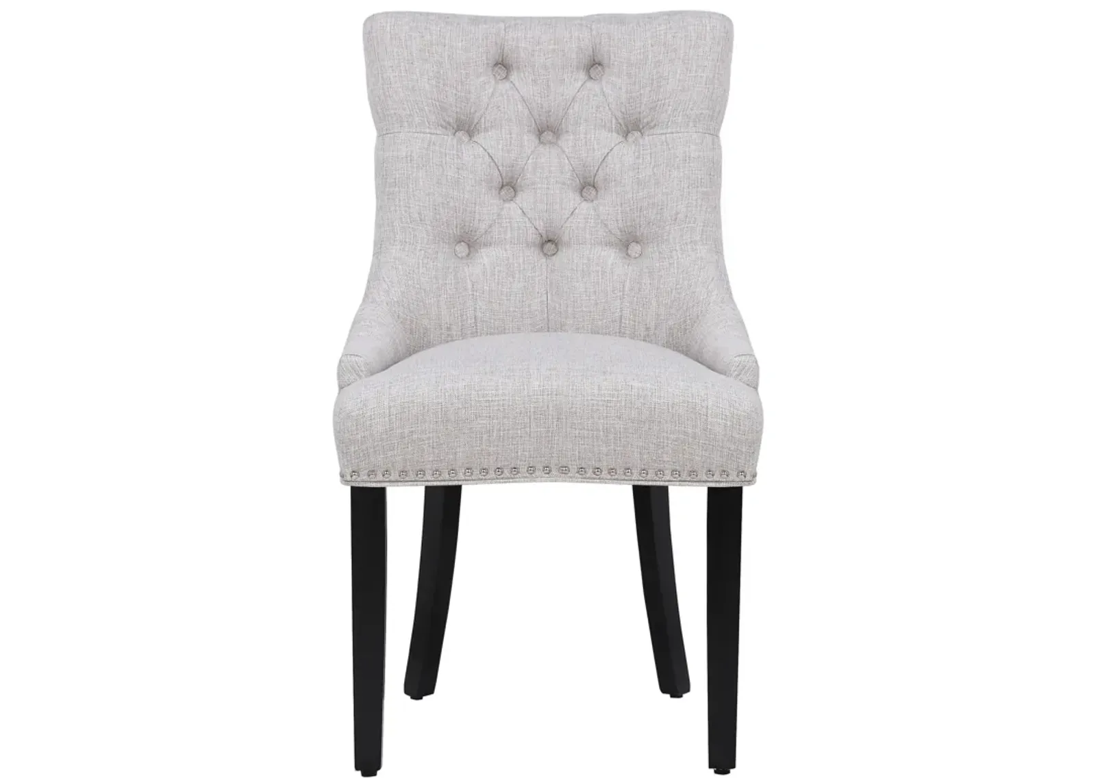 WestinTrends Upholstered Wingback Button Tufted Dining Chair