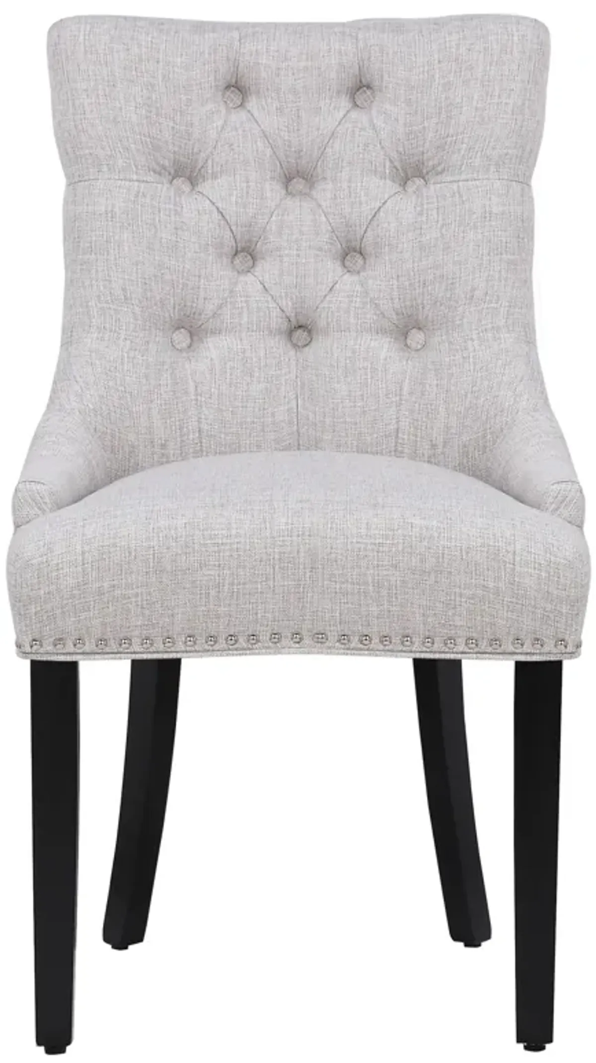 WestinTrends Upholstered Wingback Button Tufted Dining Chair