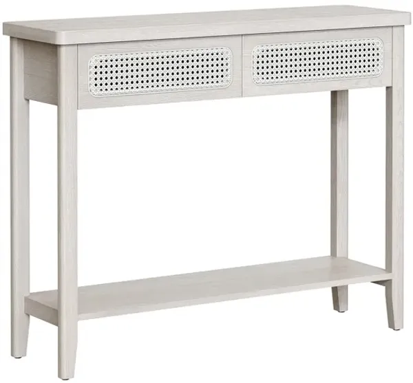Console Table with Drawers and Shelf