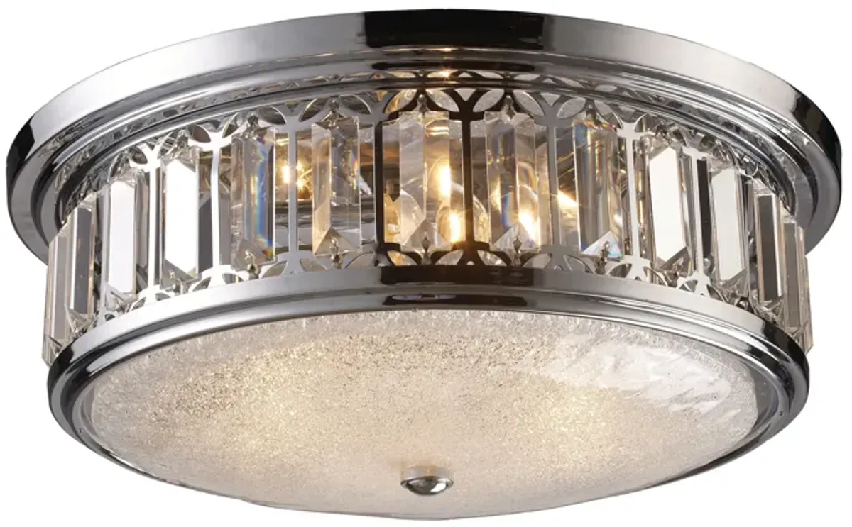 16" Wide 3-Light Flush Mount