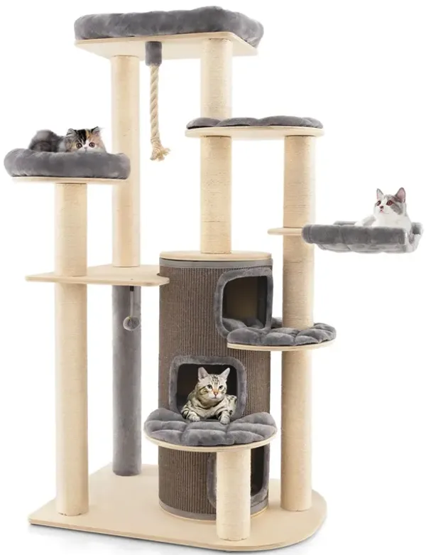 Multi-Level Cat Tree with 3-story Cat Condo