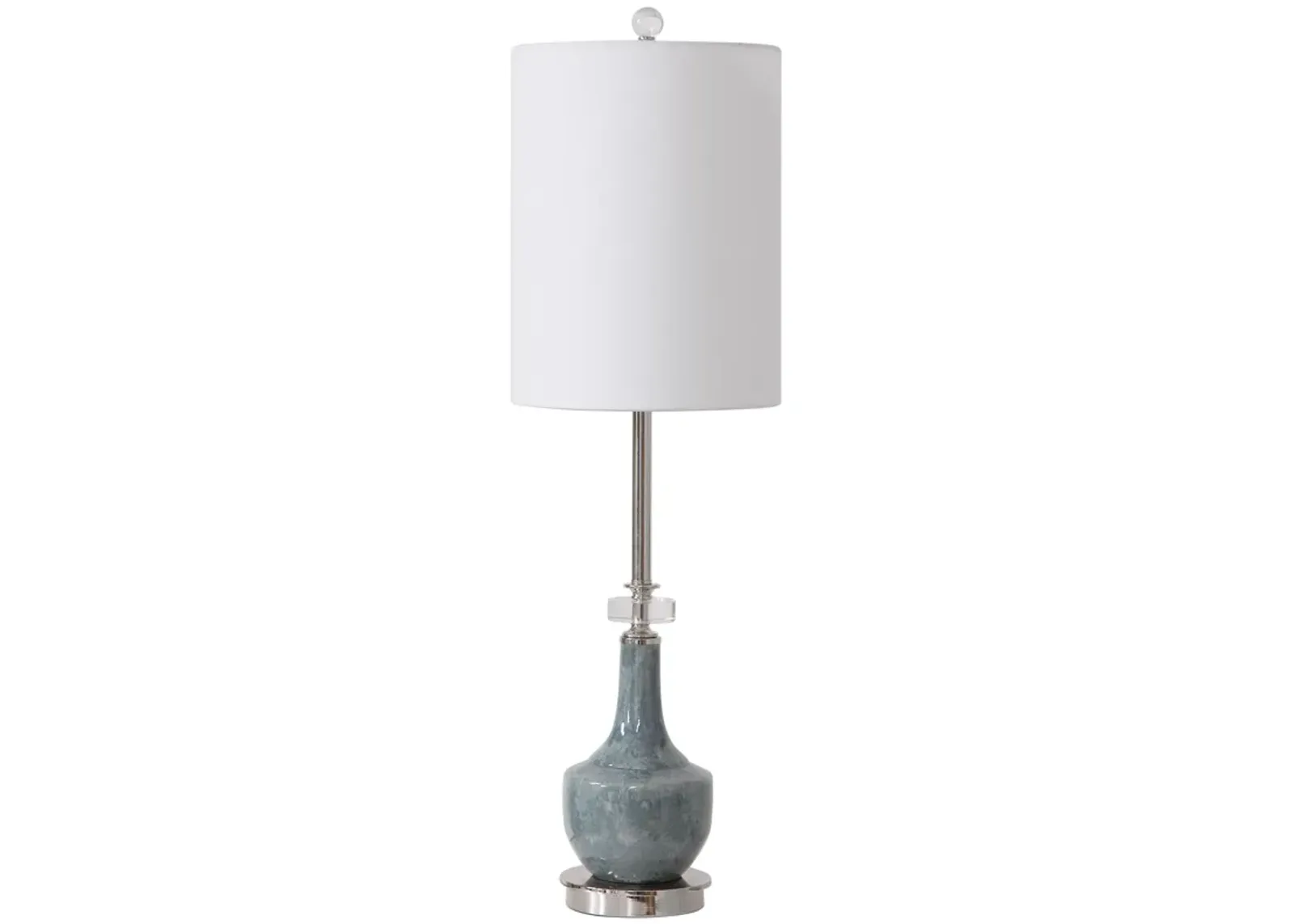 Uttermost Piers Mottled Blue Buffet Lamp