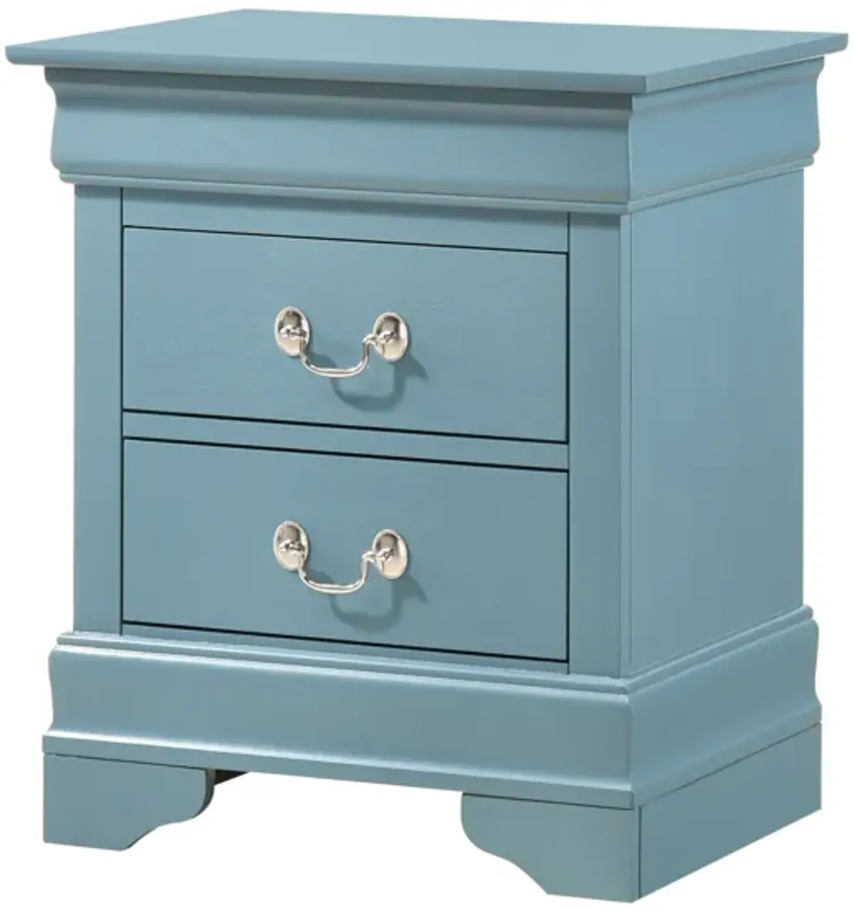 Louis Philippe 2-Drawer Nightstand (24 in. H X 21 in. W X 16 in. D)