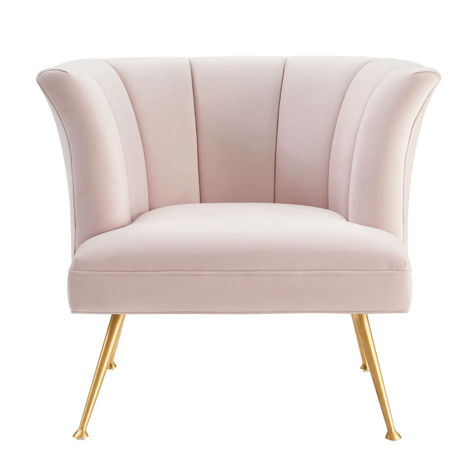 Veronica Channel Tufted Performance Velvet Armchair