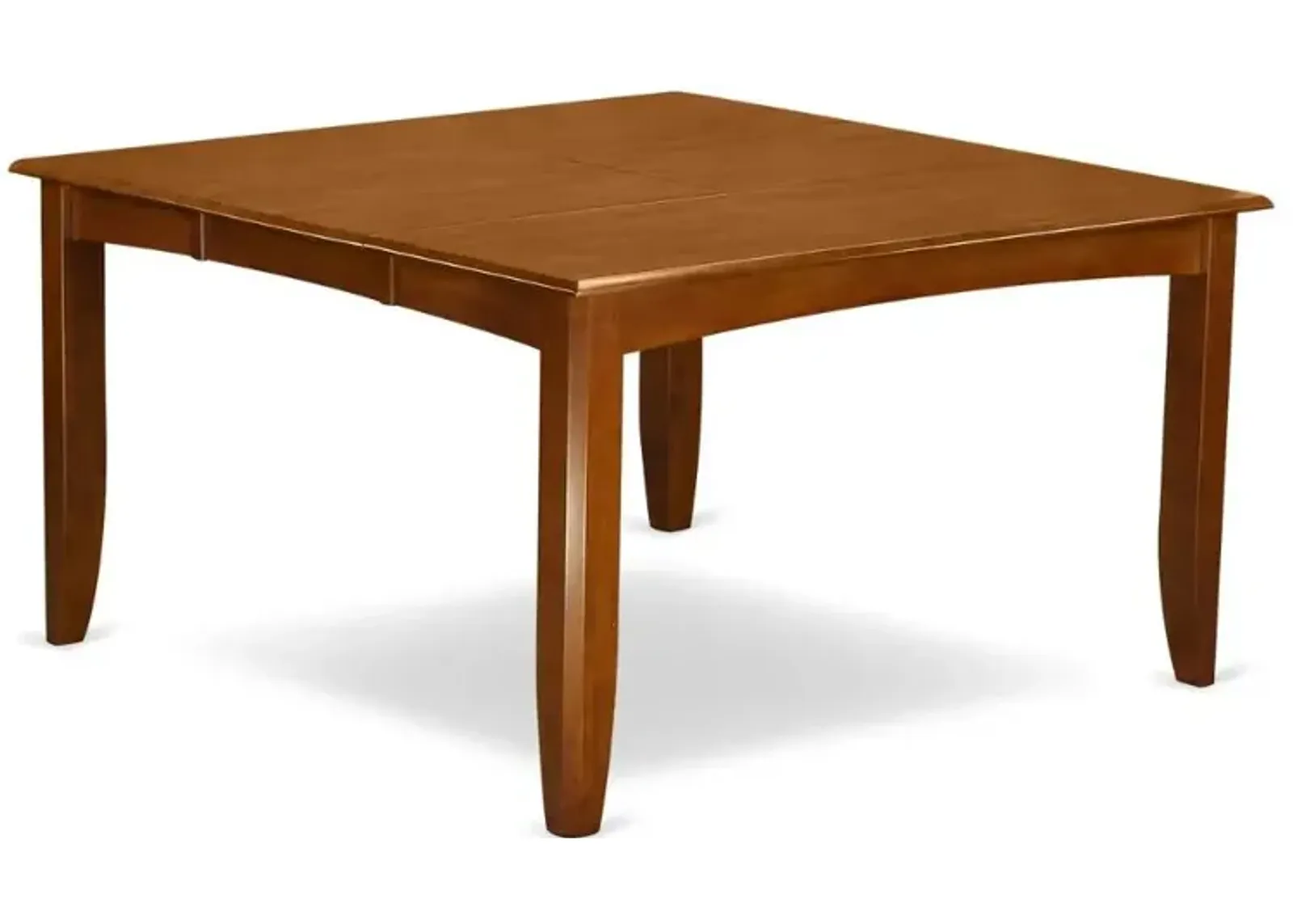 Parfait    Square  Table  with  18"Butterfly  Leaf  -  Saddle  Brown  Finish