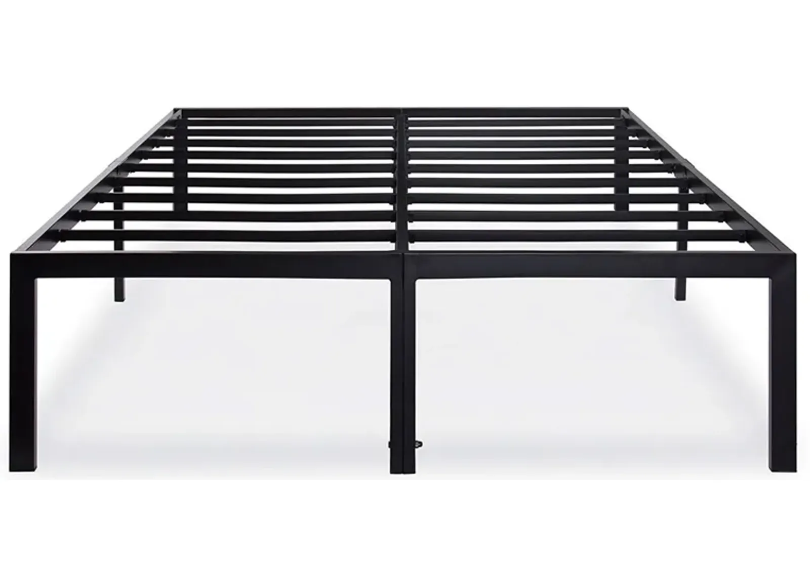 Hivvago King size 18-inch High Rise Heavy Duty Metal Platform Bed Fame with Steel Slats