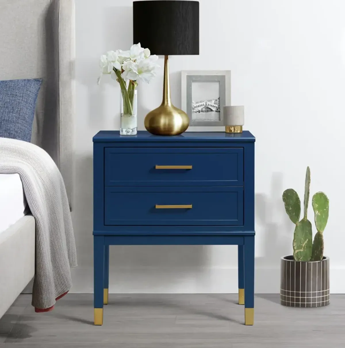 Brody Side Table in Navy