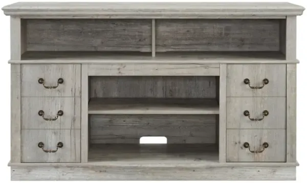 Streamdale Farmhouse Rustic TV Stand, 65" TV, Open/Closed Storage