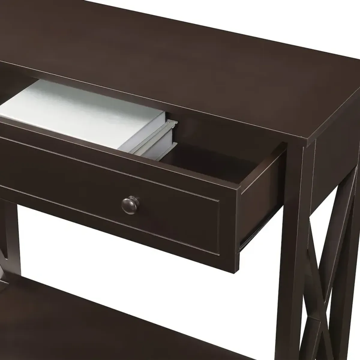 Convenience Concepts Oxford 1 Drawer Entryway Hall Table with Shelf