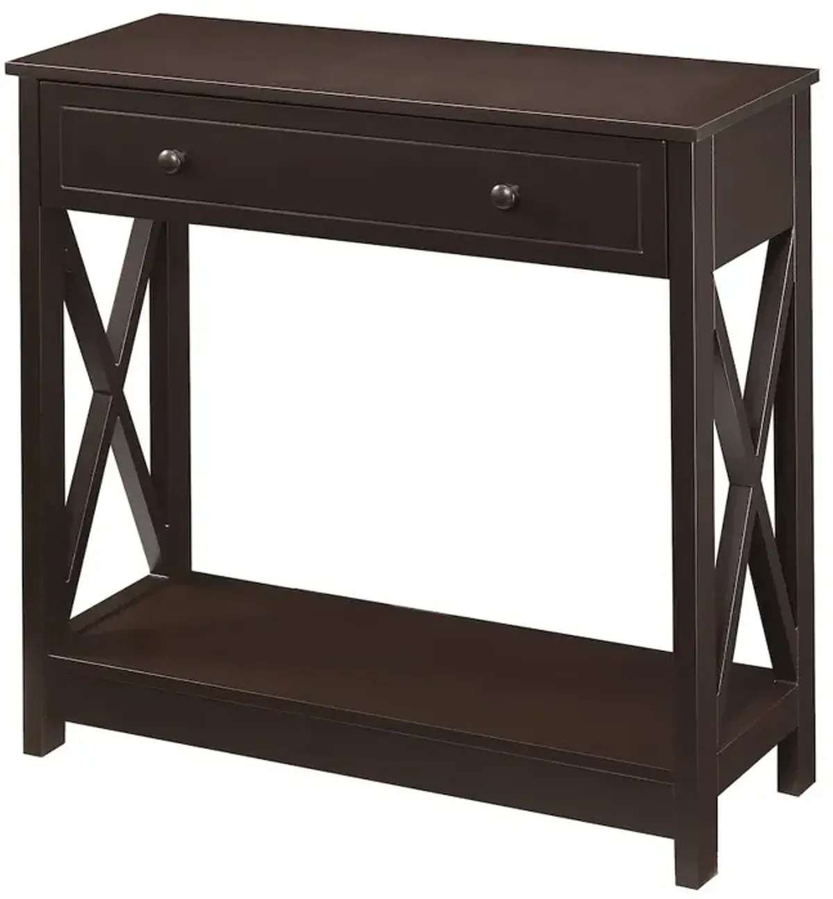 Convenience Concepts Oxford 1 Drawer Entryway Hall Table with Shelf