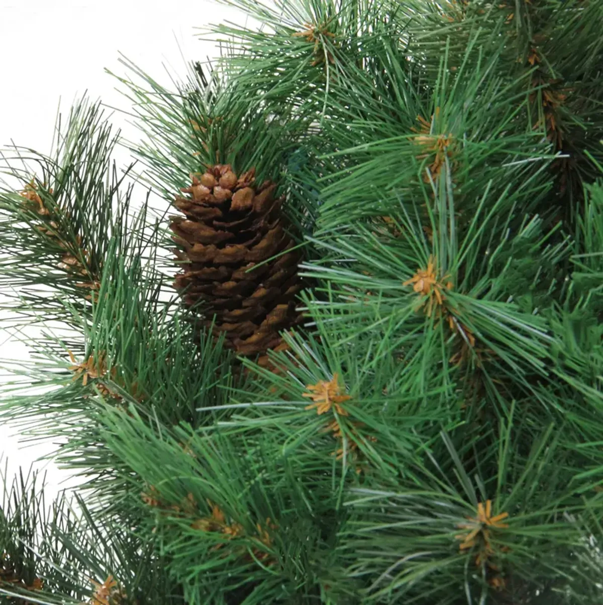 Green Royal Oregon Pine Artificial Christmas Wreath with Pinecones  48-Inch  Unlit
