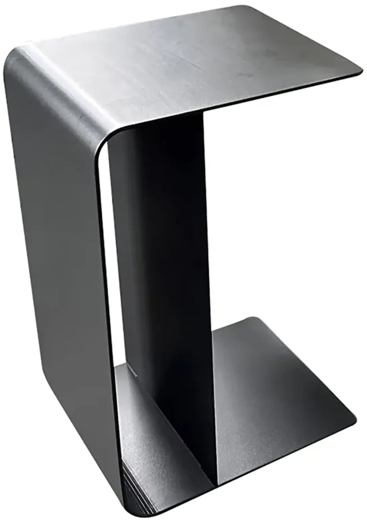 F. Corriveau International - "C" side table for outdoors, Aluminum frame