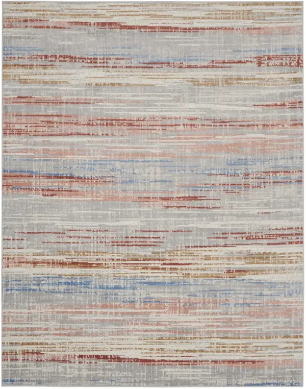 Elation ETN01 Ivory/Multicolor 9' x 12' Rug