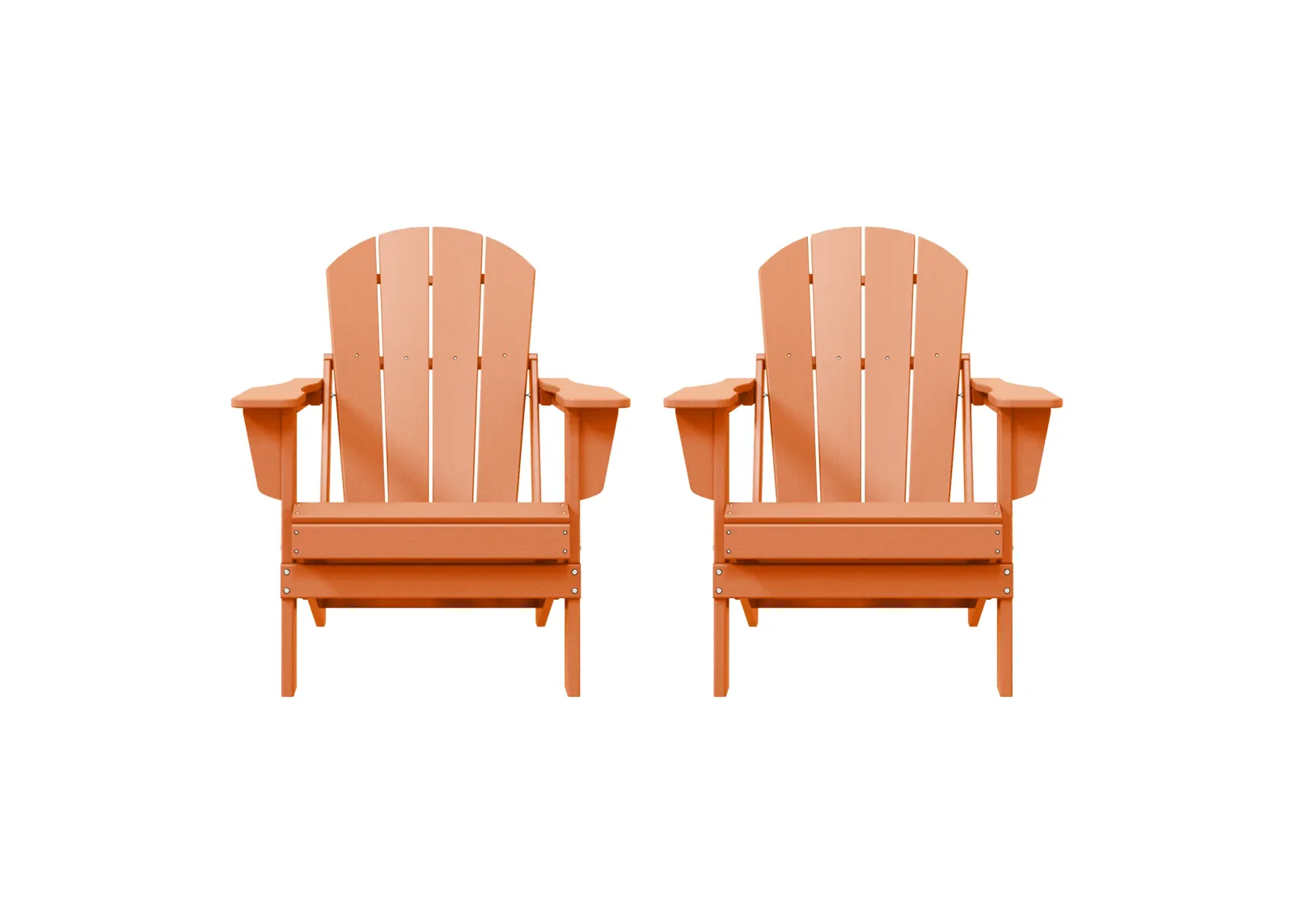 WestinTrends Westintrends 2 piece set outdoor folding Poly Adirondack chair