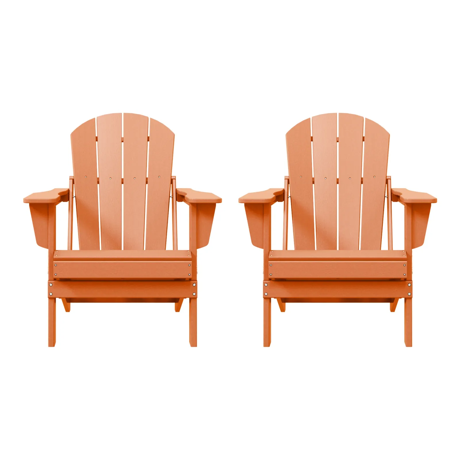 WestinTrends Westintrends 2 piece set outdoor folding Poly Adirondack chair