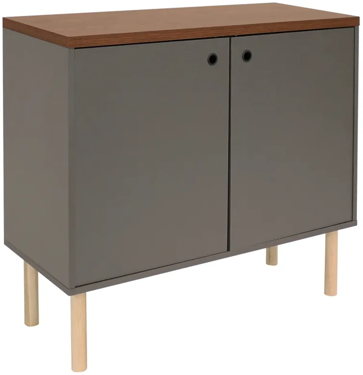 Sunnydaze Mid-Century Modern 2-Door Accent Buffet Cabinet