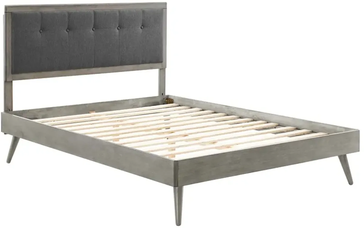 Modway - Willow Queen Wood Platform Bed with Splayed Legs