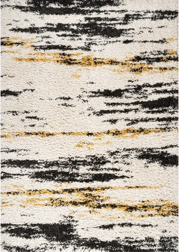 Nova Modern Bold Strie Shag Area Rug
