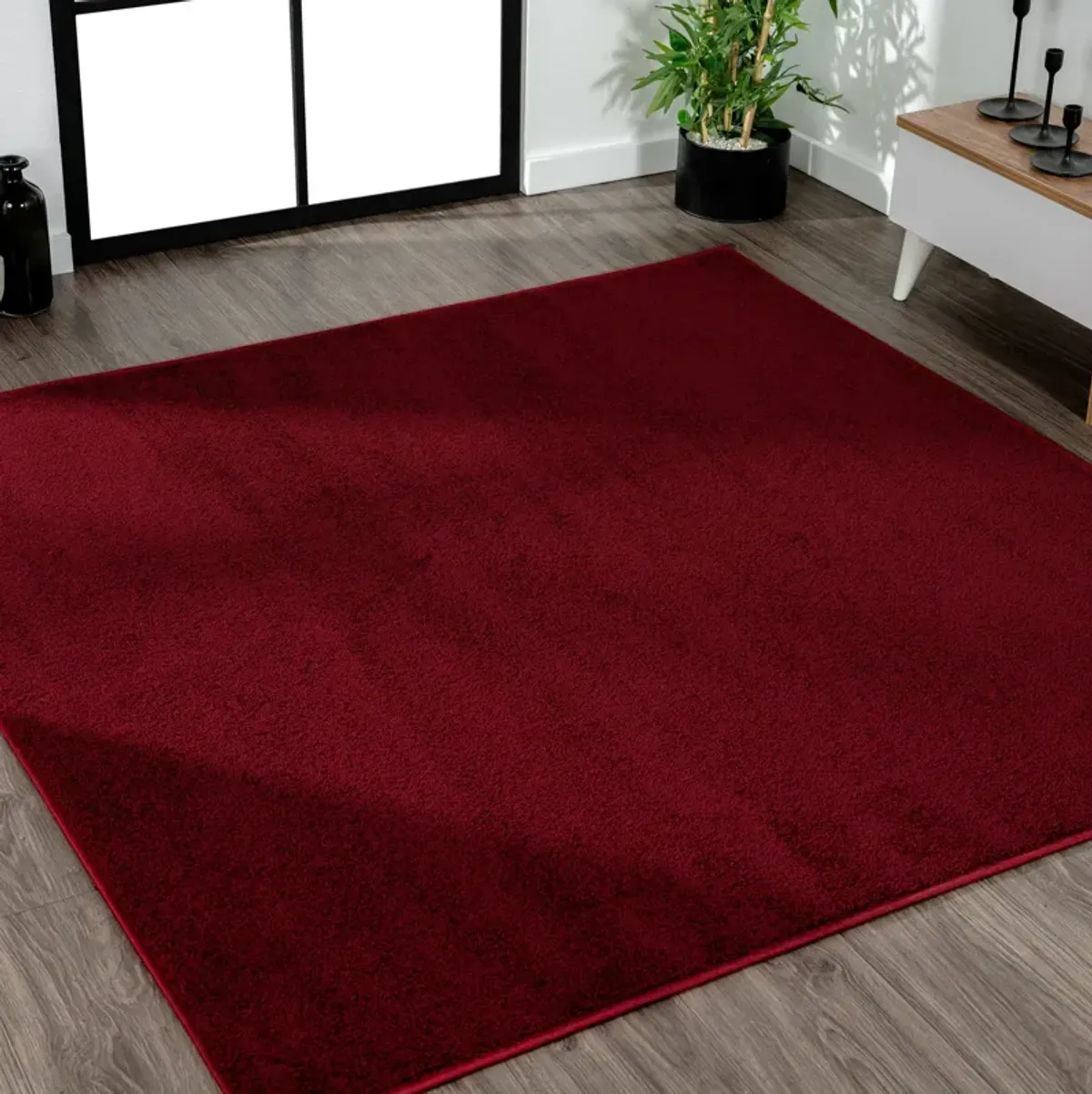 Haze Solid Low Pile Area Rug