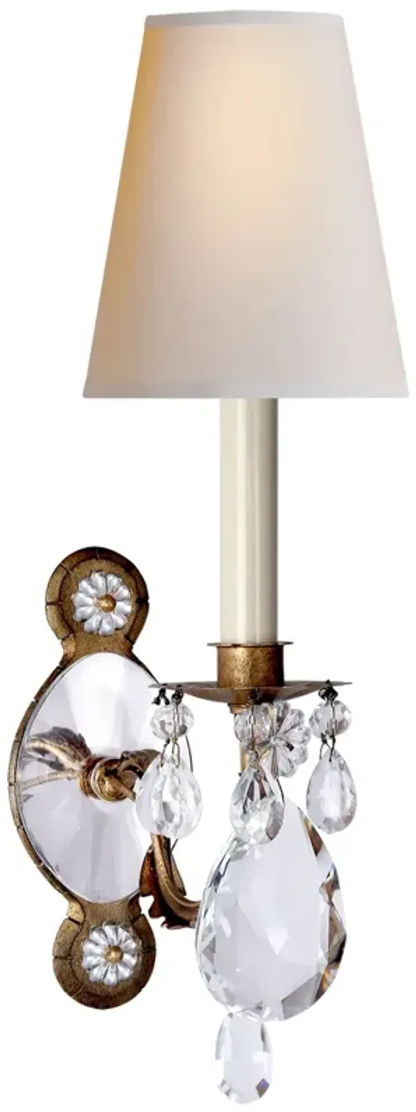 Yves Crystal Double Arm Sconce