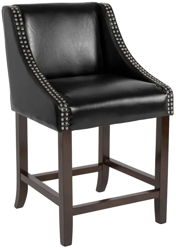 Flash Furniture Contemporary Burgundy Vinyl Adjustable Height Barstool with Solid Wave Seat and Chrome Base