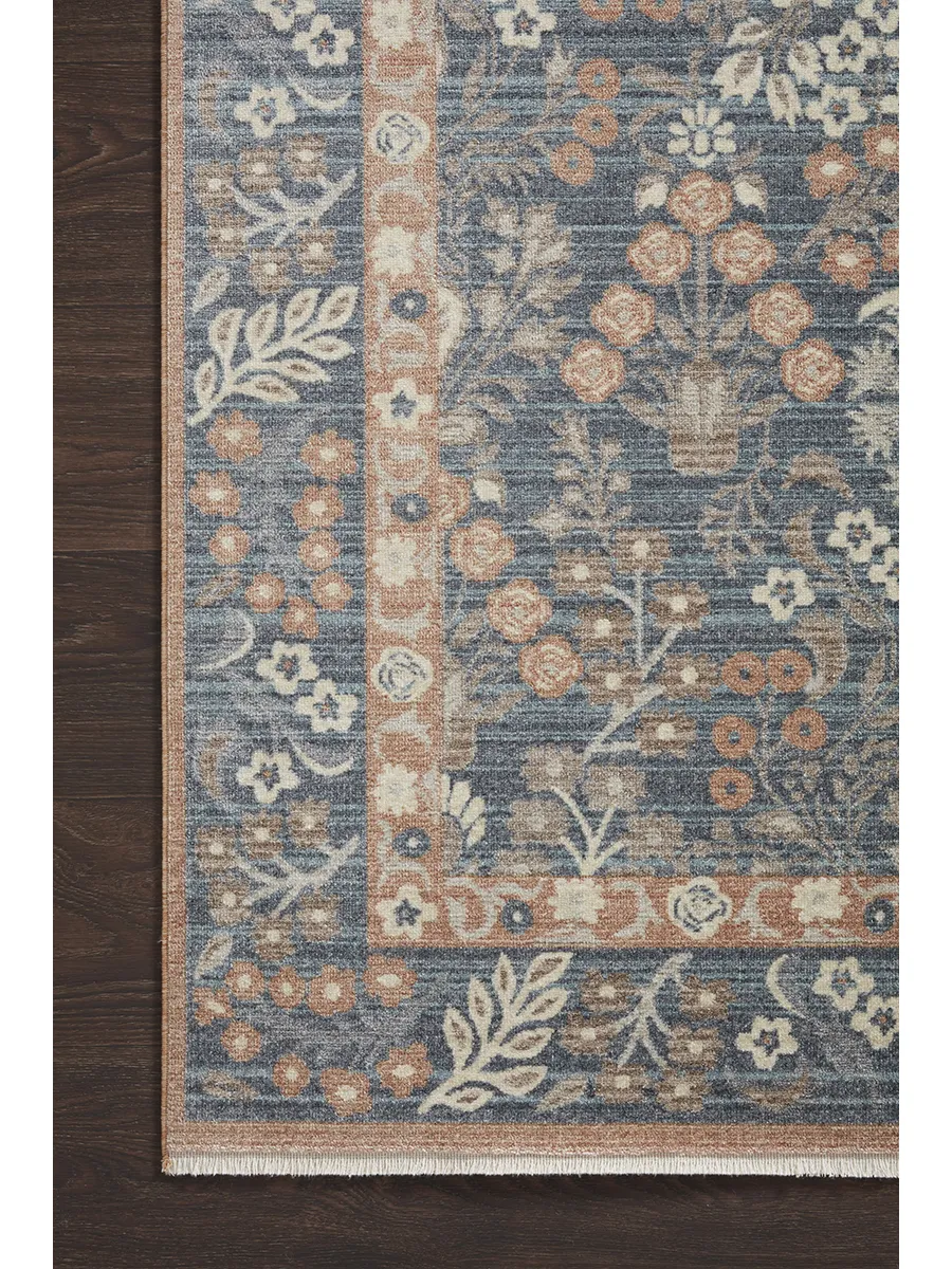 Holland HLD02 Navy 5'3" x 7'9" Rug by Rifle Paper Co.