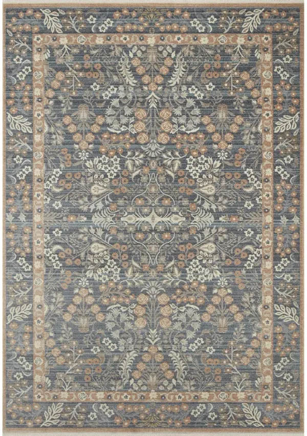 Holland HLD02 Navy 5'3" x 7'9" Rug by Rifle Paper Co.