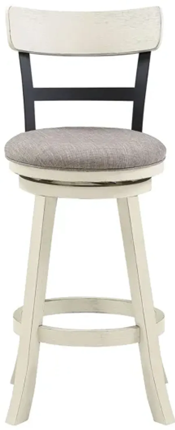 Riverside 42.5 in. High Back Wood and Metal 29 in. Bar Stool