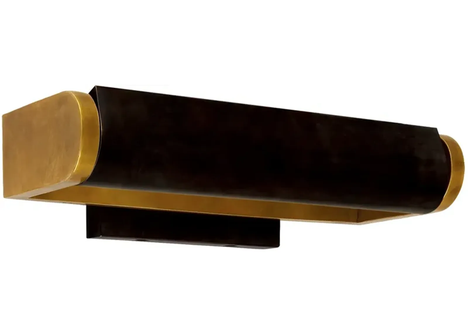 David 12" Art Light in Antique Brass with Bronze Shade