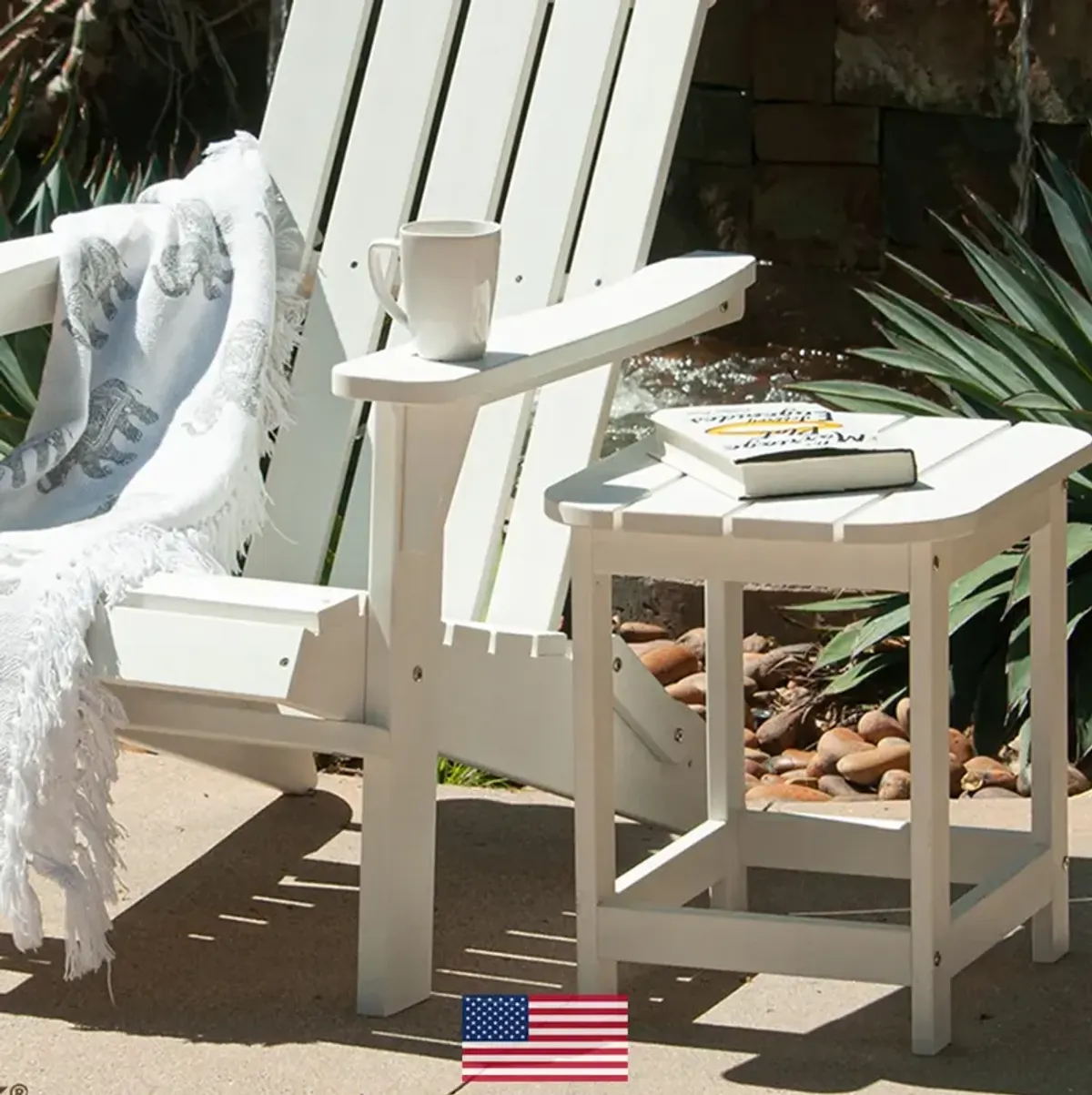 PolyTEAK Outdoor Compact Side Table