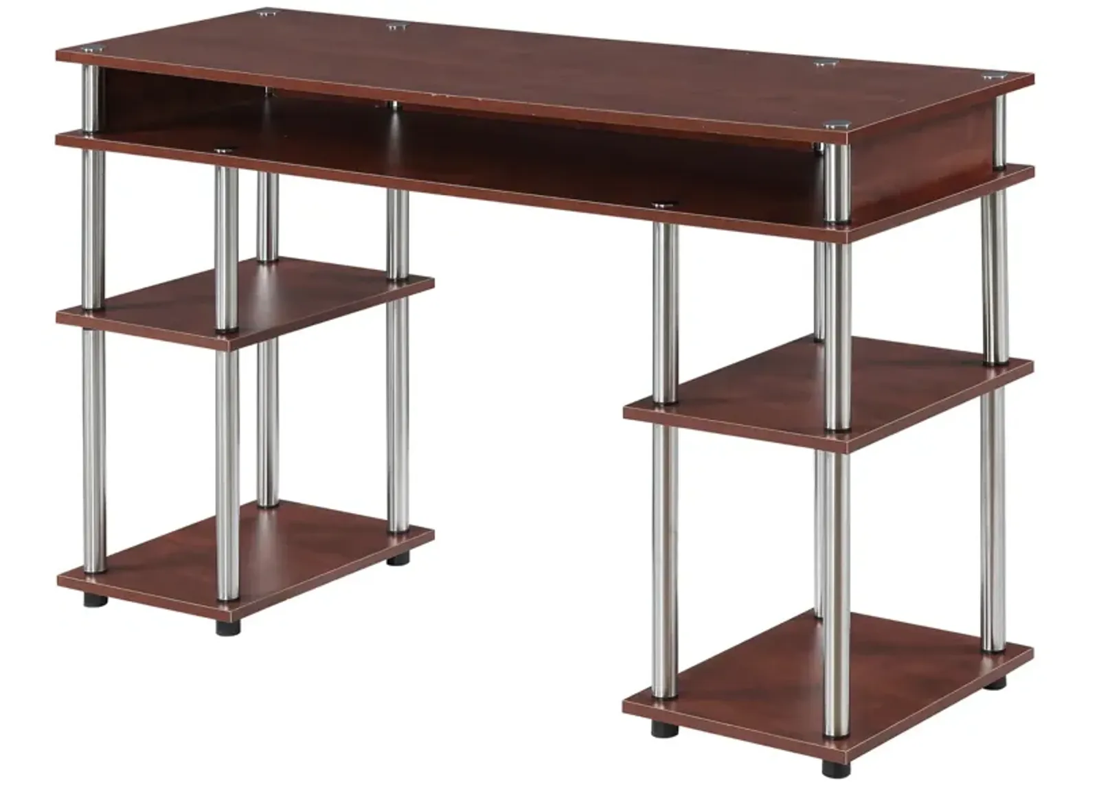 Convenience Concepts Designs2Go No Tools Student Desk with Shelves