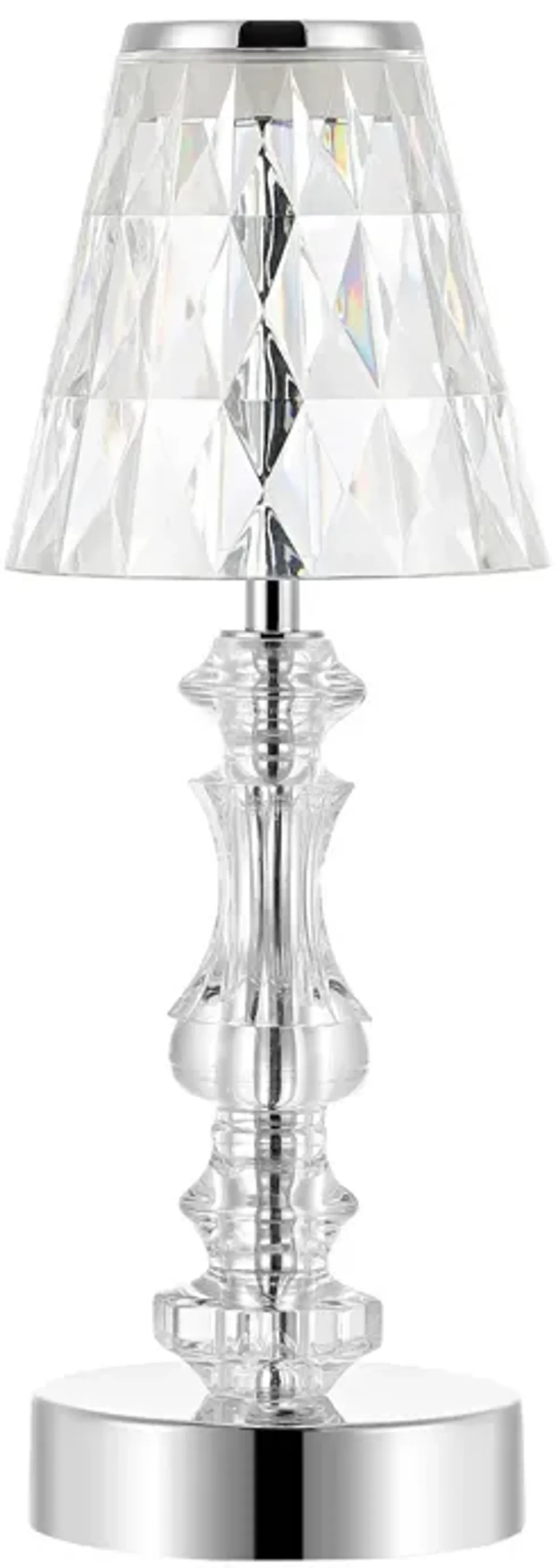 Lillian Bohemian Classic Acrylic Rechargeable Integrated Portable LED Table Lamp