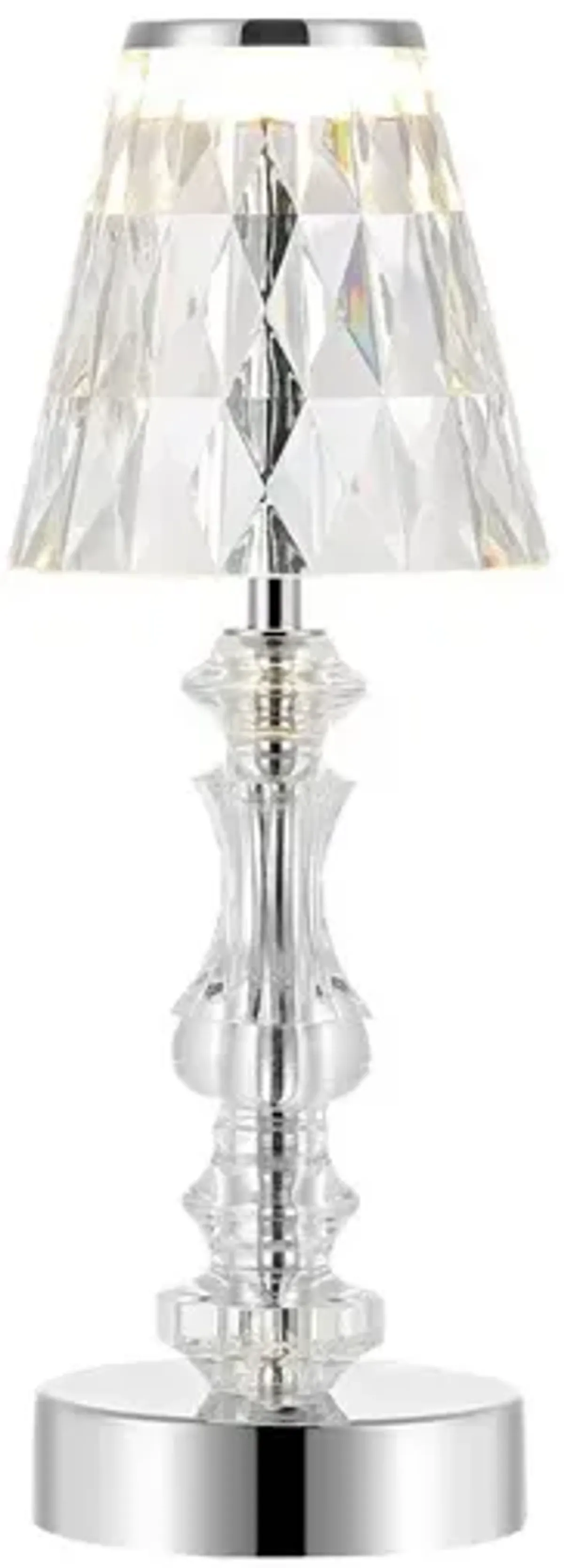 Lillian Bohemian Classic Acrylic Rechargeable Integrated Portable LED Table Lamp