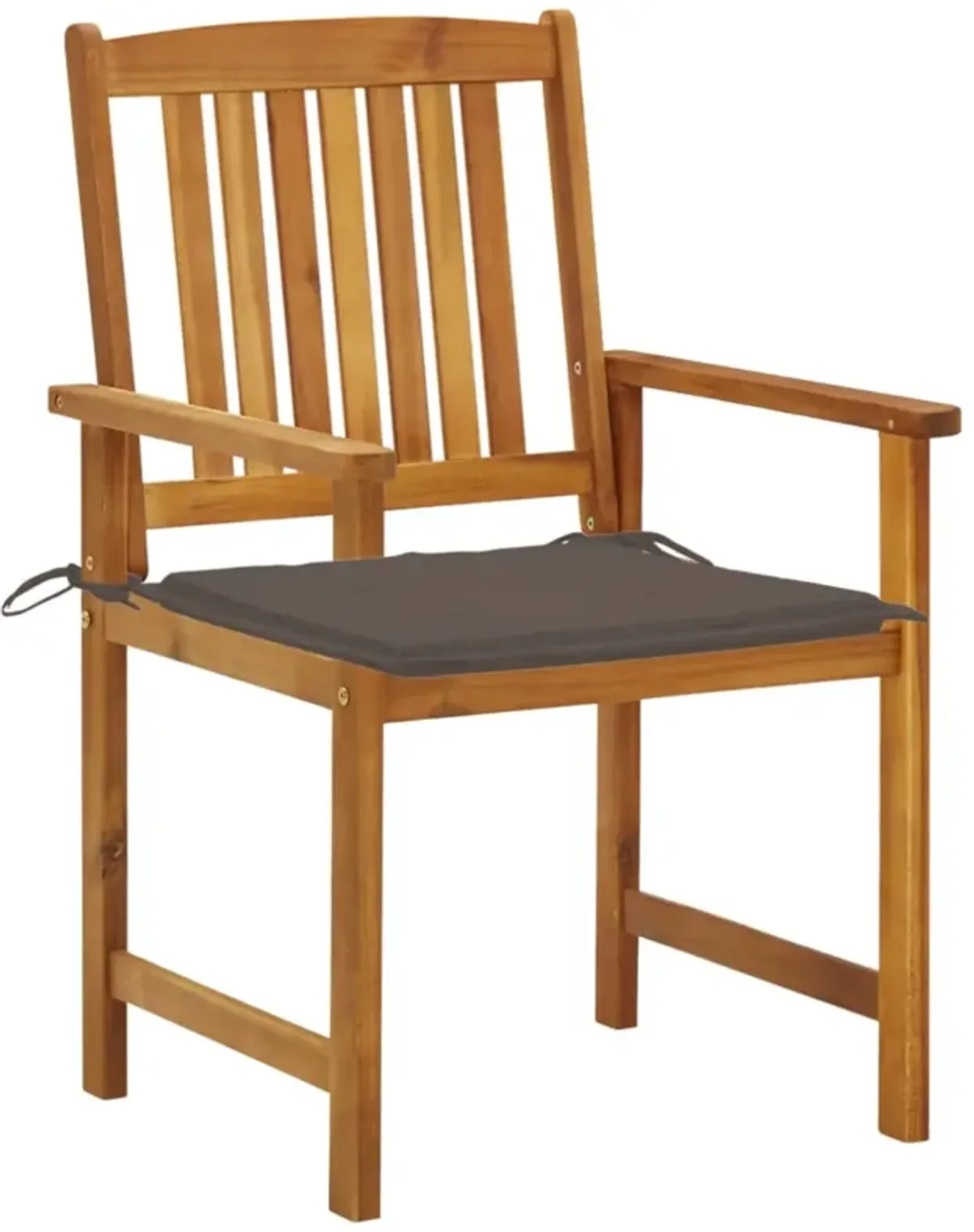 vidaXL Director's Chairs with Cushions 4 pcs Solid Acacia Wood