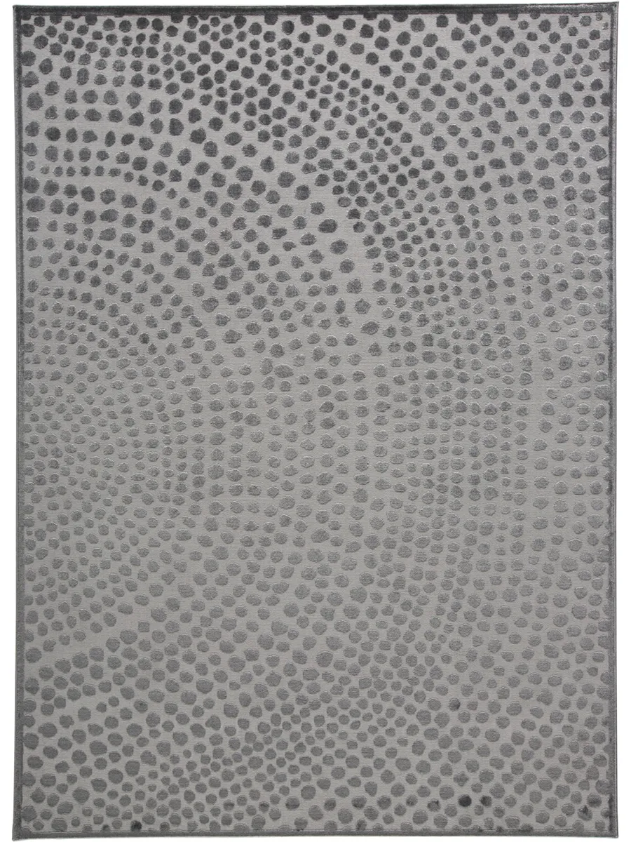 Gaspar 3835F Gray/Silver/Ivory 2'10" x 8' Rug