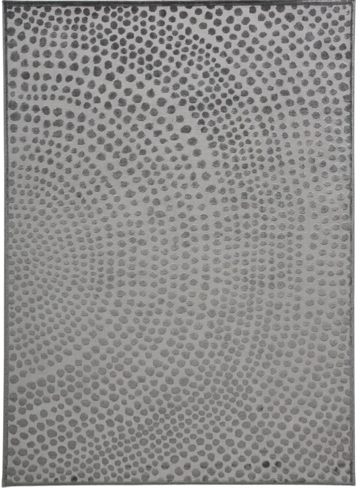 Gaspar 3835F Gray/Silver/Ivory 2'10" x 8' Rug