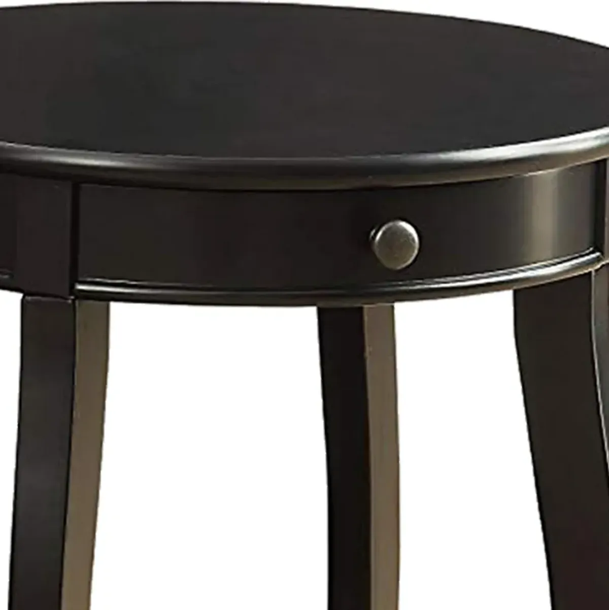 Alysa End Table, Black-Benzara