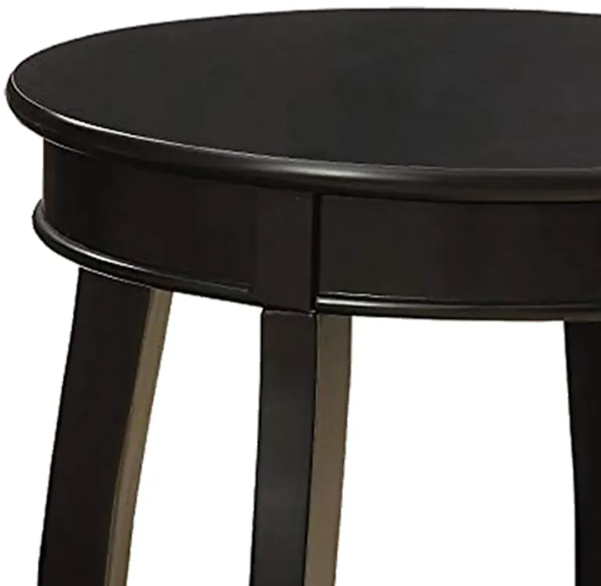 Alysa End Table, Black-Benzara