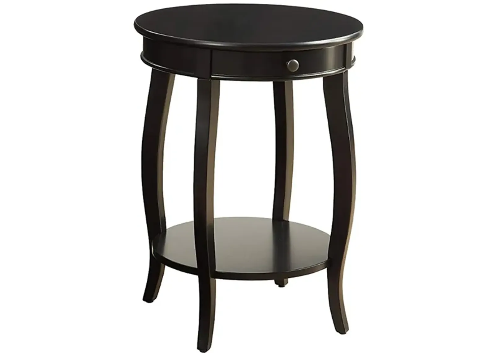 Alysa End Table, Black-Benzara