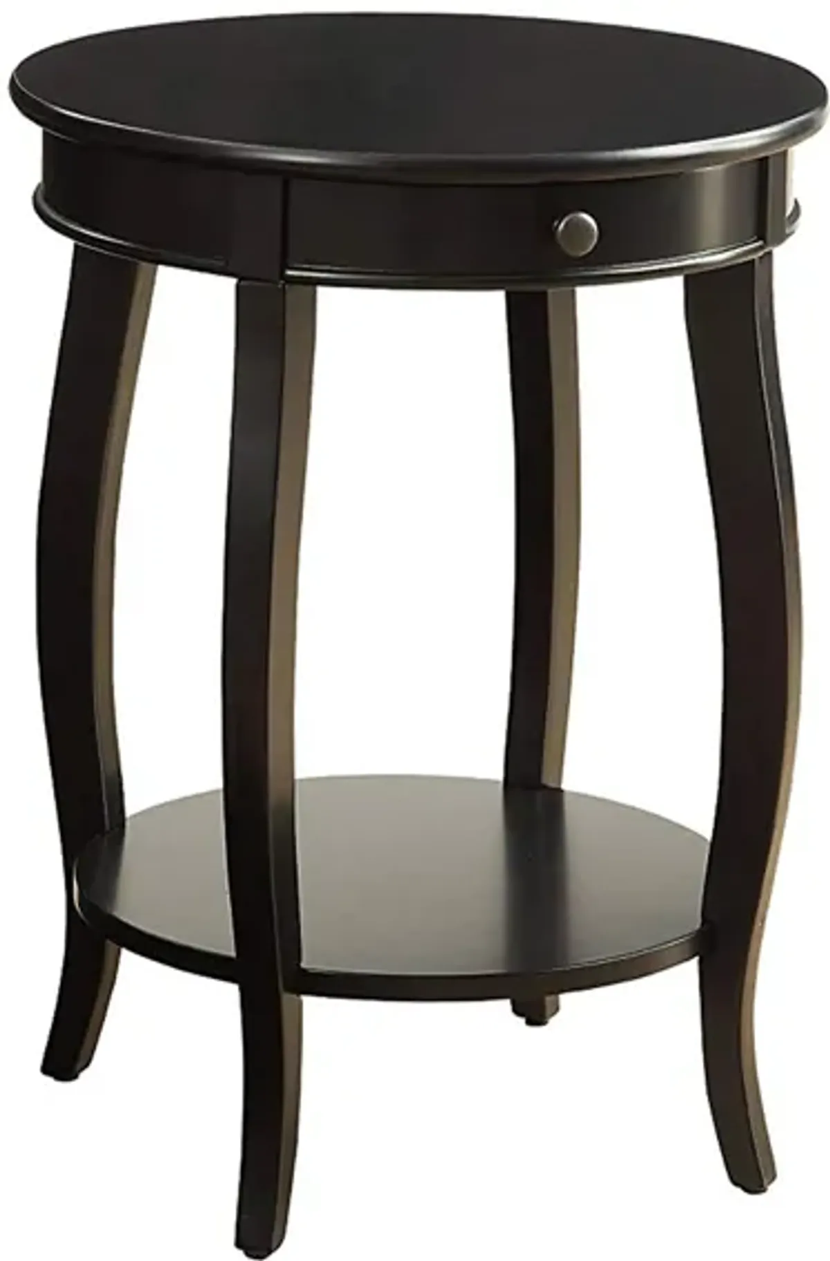 Alysa End Table, Black-Benzara