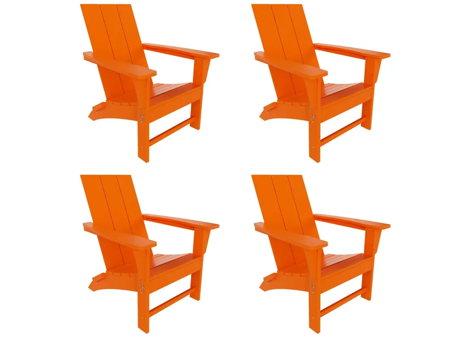 WestinTrends Modern Folding Adirondack Chair (Set of 4)