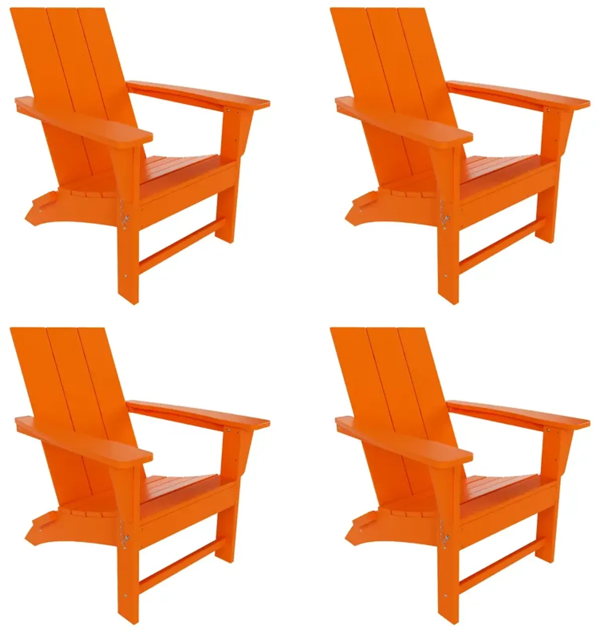 WestinTrends Modern Folding Adirondack Chair (Set of 4)