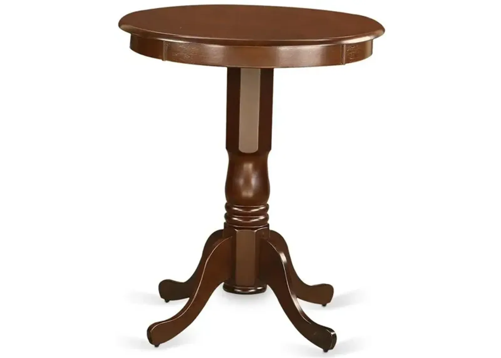 East West Furniture Eden  round  counter  height  table  finished  in  mahogany