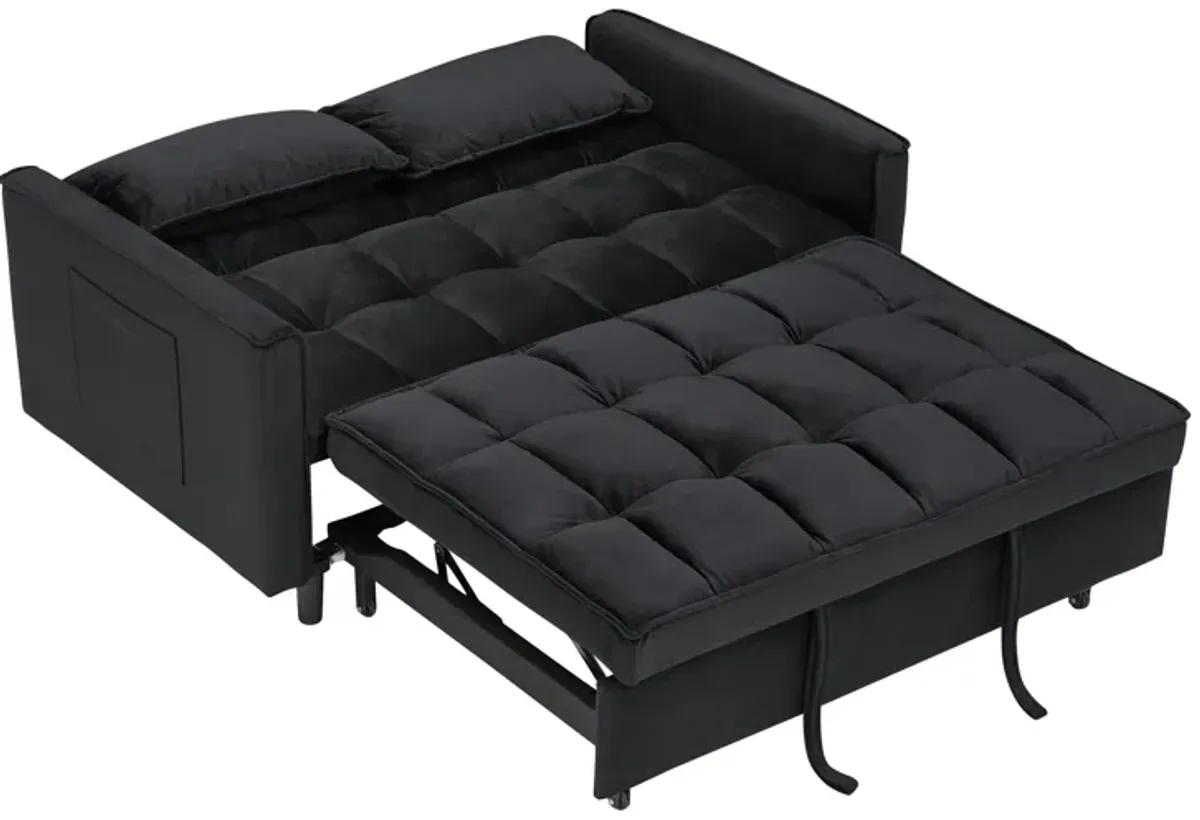 Merax Velvet Loveseat Futon Sofa Couch