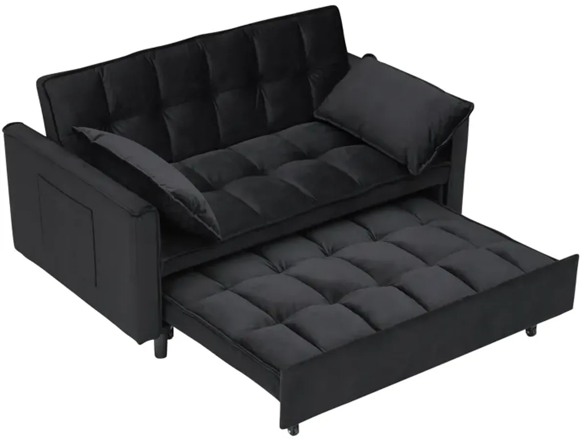 Merax Velvet Loveseat Futon Sofa Couch