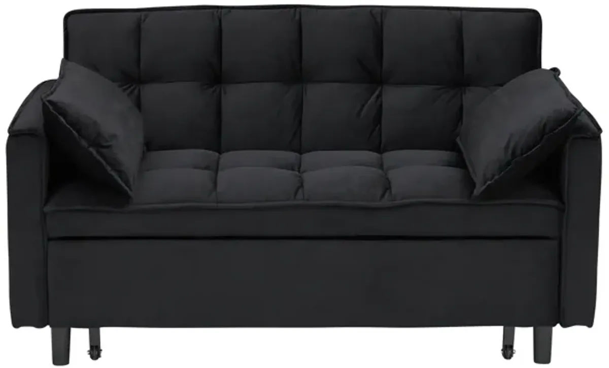 Merax Velvet Loveseat Futon Sofa Couch