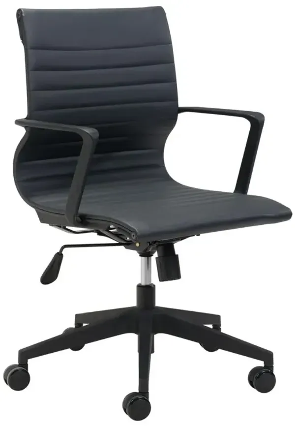 Belen Kox Black Mid-Back Stacy Office Chair, Belen Kox