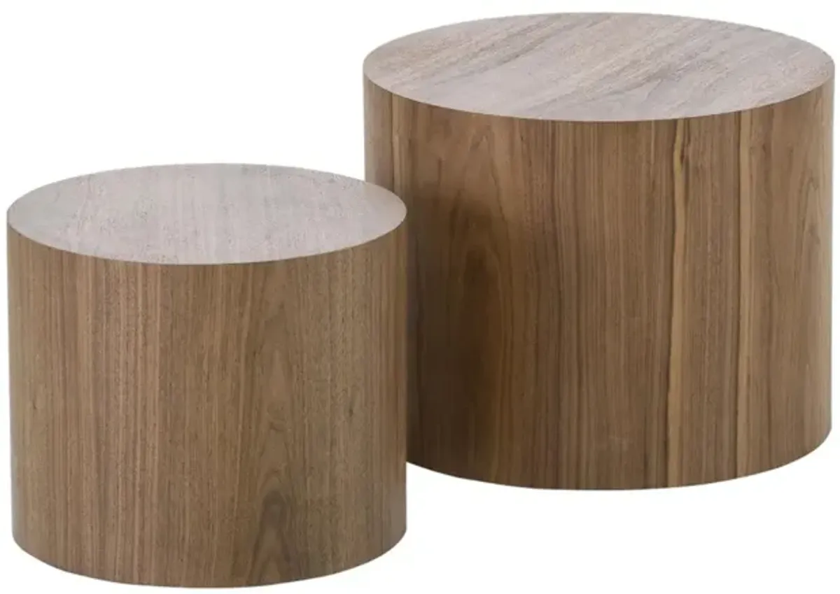 MDF With Ash/Oak/Walnut Veneer Side Table/Coffee Table/End Table/Ottoman(Walnut)