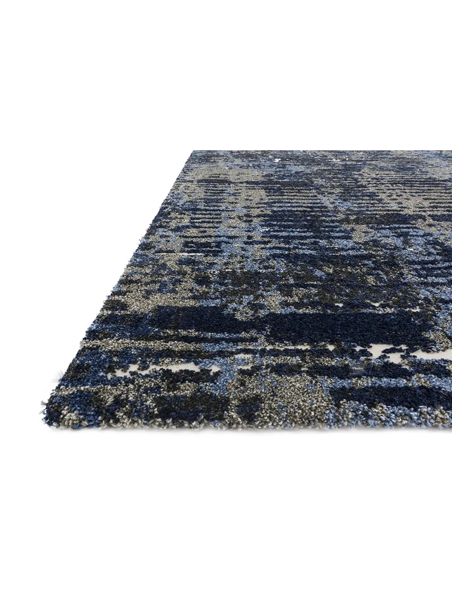 Viera VR09 Dark Blue/Grey 2'5" x 7'7" Rug