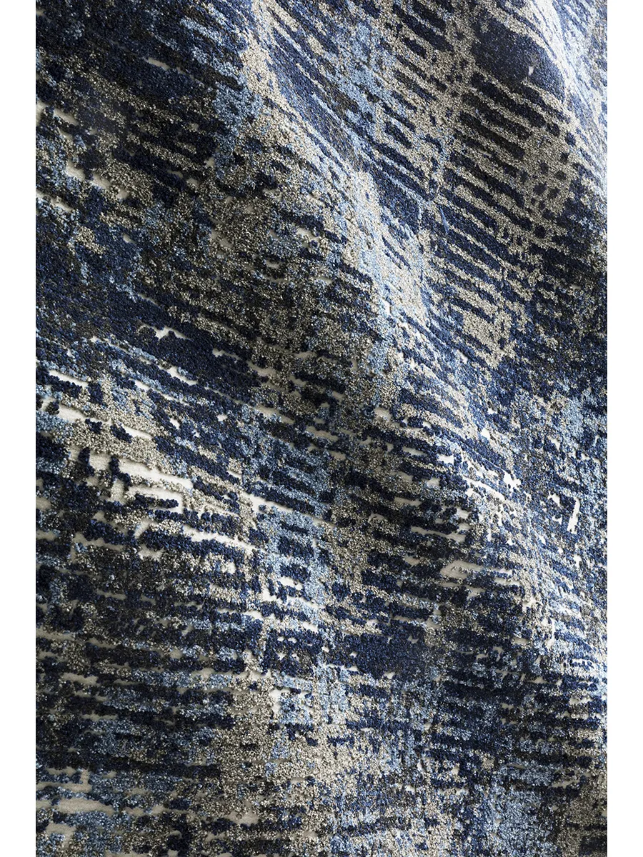 Viera VR09 Dark Blue/Grey 2'5" x 7'7" Rug